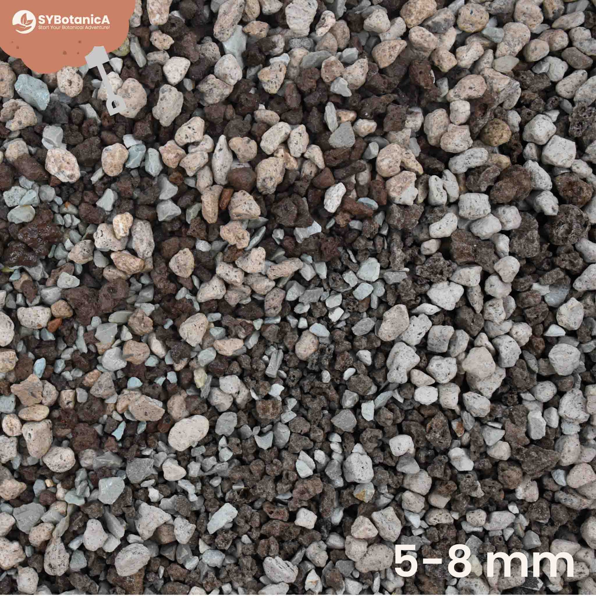 Nærbillede af indholdet af hydro-mix blandingen