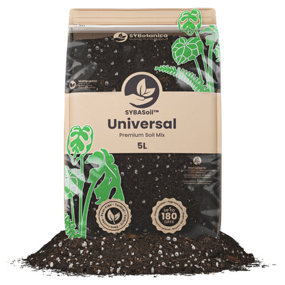Fin pose med universal jord til planter